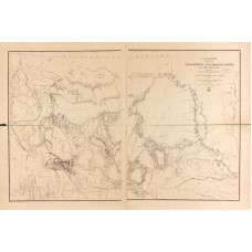 Map of Yellowtone & Missouri Rivers, Antique Map, 1859-1860   162414427435
